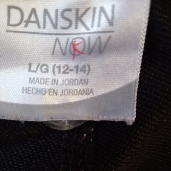 DANSKIN WOMEN'S ACTIVE WEAR, BLACK ANKLE LENGTH RUNNING-WORK OUT PANTS, SIZE L/G - Picture 4 of 4